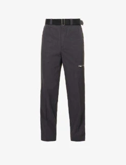Undercover Zipped-pocket Straight-leg Mid-rise Cotton Trousers