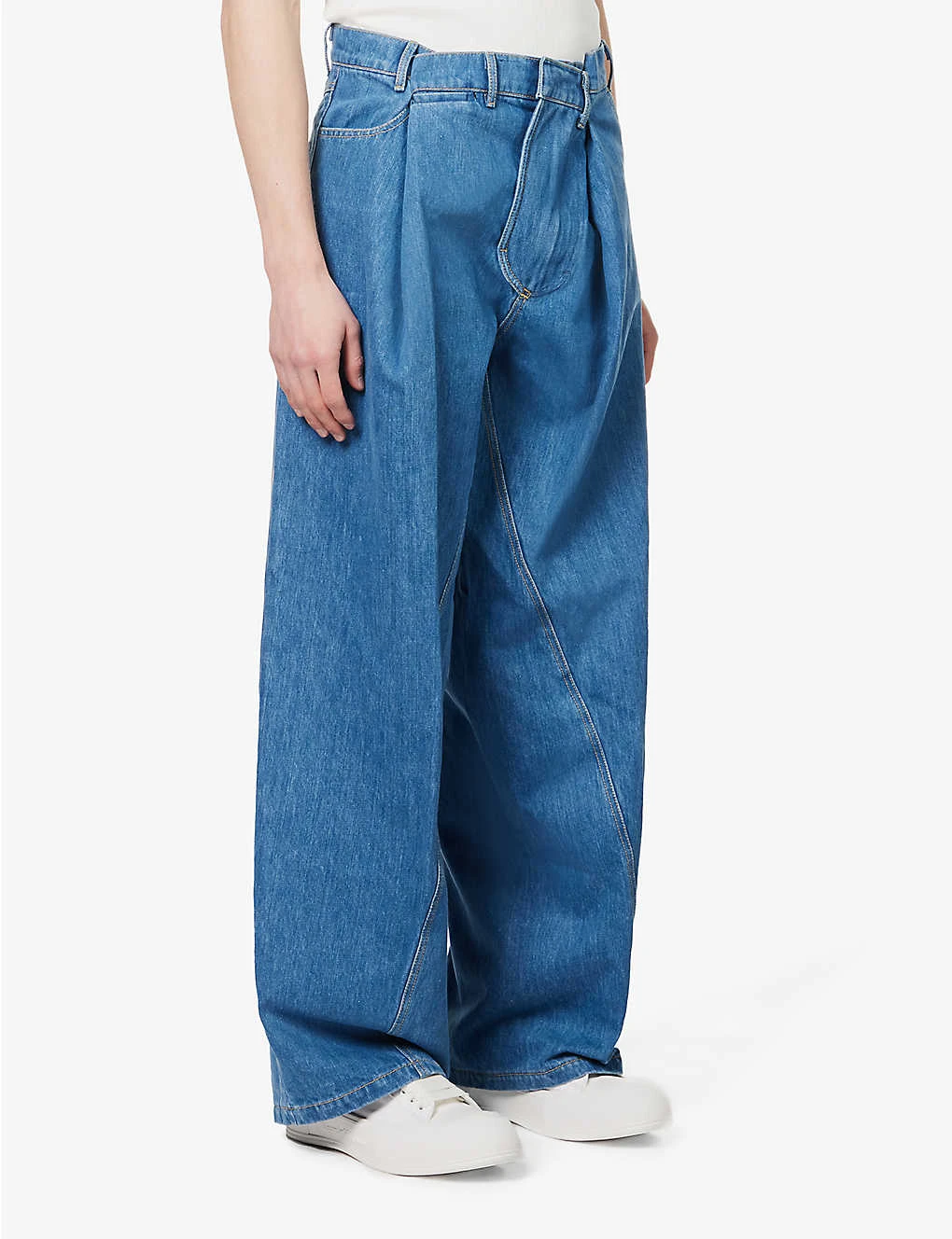 Shift Wide-leg Relaxed-fit Recycled Denim And Polyester–blend Jeans 3 Shift Wide-leg Relaxed-fit Recycled Denim And Polyester–blend Jeans - Image 3