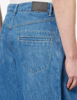 Shift Wide-leg Relaxed-fit Recycled Denim And Polyester–blend Jeans 10 Shift Wide-leg Relaxed-fit Recycled Denim And Polyester–blend Jeans -Outlet Daily Tops Store R04144199 WASHEDOUTBLUE ALT04