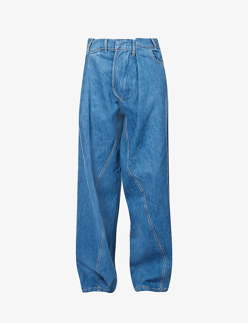 Shift Wide-leg Relaxed-fit Recycled Denim And Polyester–blend Jeans 1 Shift Wide-leg Relaxed-fit Recycled Denim And Polyester–blend Jeans