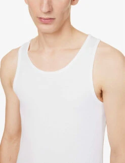 Ribbed Crew-neck Stretch-woven Blend Top 9 Ribbed Crew-neck Stretch-woven Blend Top -Outlet Daily Tops Store R04144736 WHITE ALT04