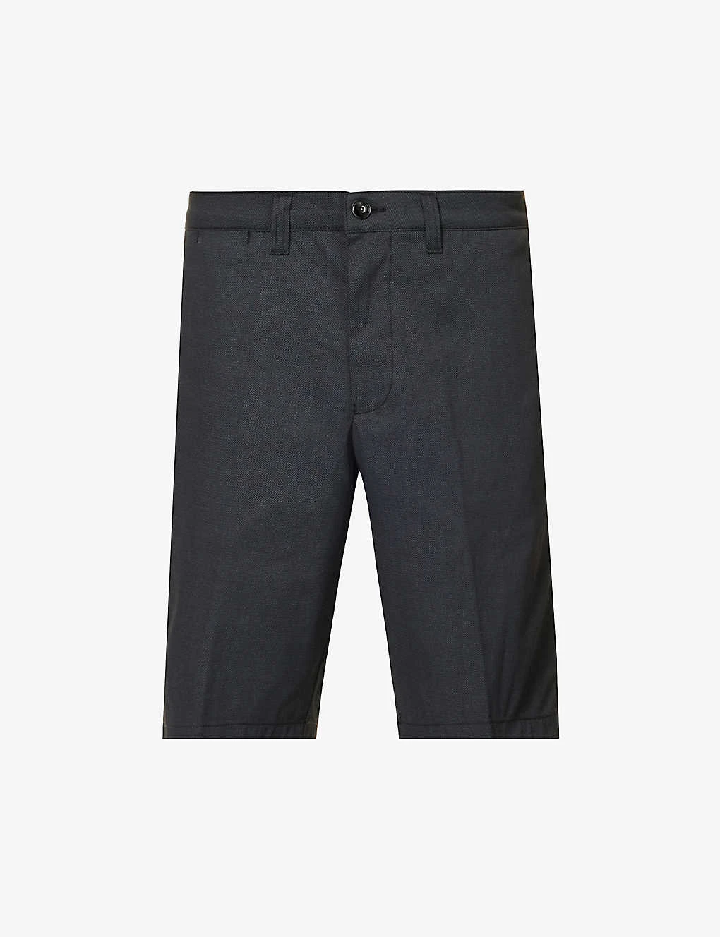 Emporio Armani Brand-plaque Regular-fit Stretch-cotton Shorts 1 Emporio Armani Brand-plaque Regular-fit Stretch-cotton Shorts