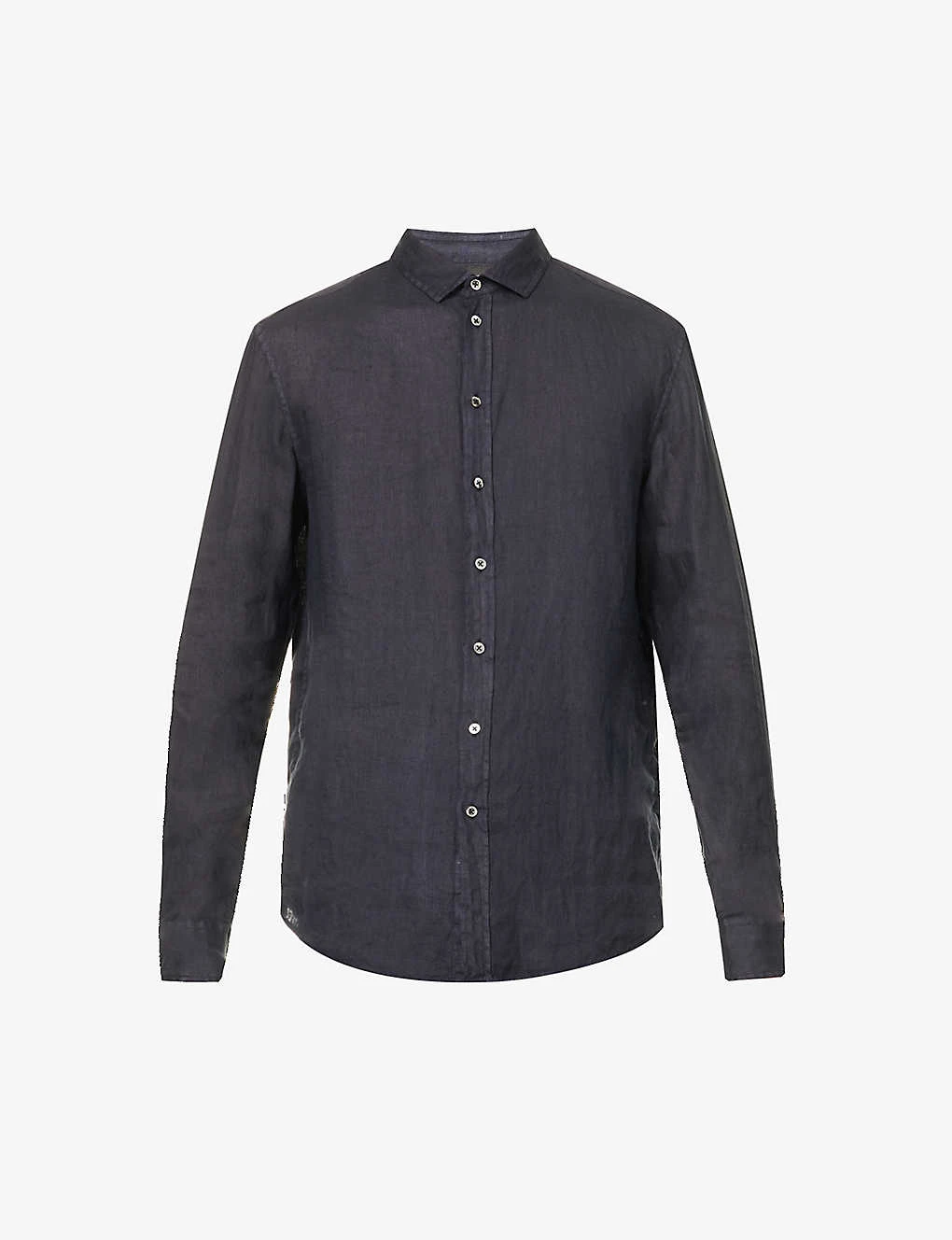 Emporio Armani Regular-fit Linen Shirt 1 Emporio Armani Regular-fit Linen Shirt