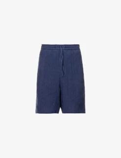 Emporio Armani Drawstring Linen Shorts