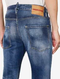 DSQUARED2 Cool Guy Contrast-stitch Slim-fit Stretch-denim Jeans 12 DSQUARED2 Cool Guy Contrast-stitch Slim-fit Stretch-denim Jeans -Outlet Daily Tops Store R04145484 NAVYBLUE ALT06