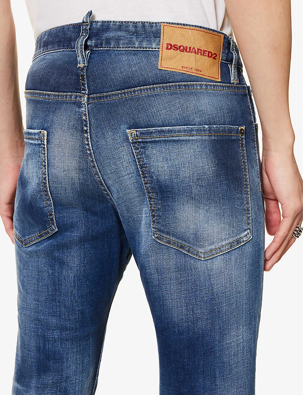 DSQUARED2 Cool Guy Contrast-stitch Slim-fit Stretch-denim Jeans 6 DSQUARED2 Cool Guy Contrast-stitch Slim-fit Stretch-denim Jeans - Image 6