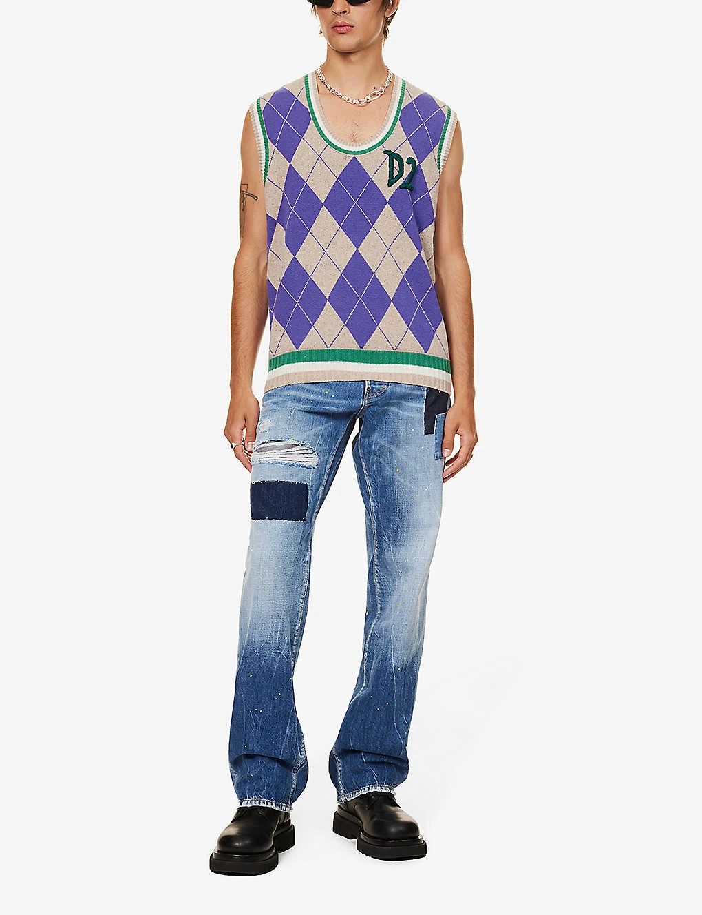 DSQUARED2 Roadie Distressed Wide-leg Jeans 2 DSQUARED2 Roadie Distressed Wide-leg Jeans - Image 2