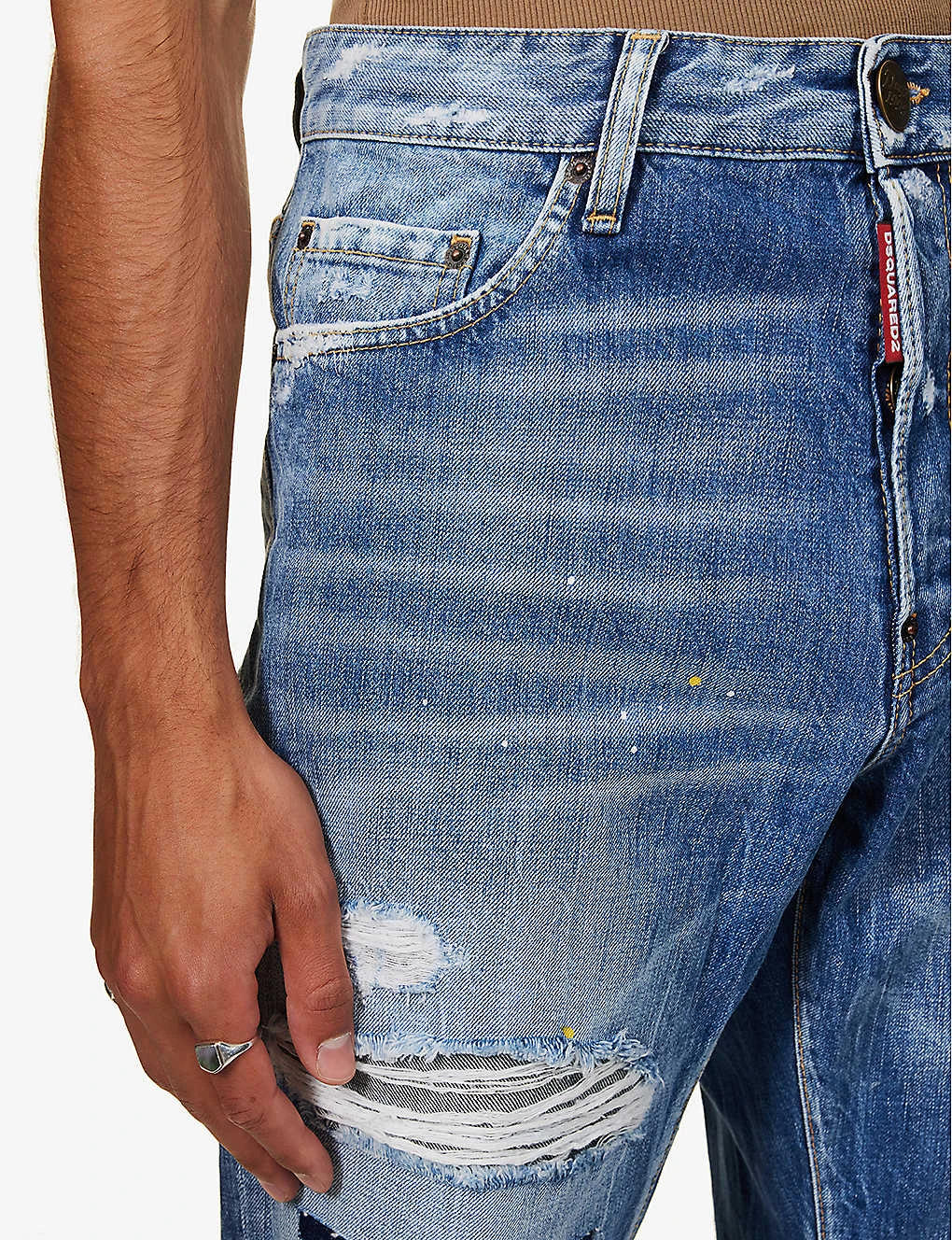 DSQUARED2 Roadie Distressed Wide-leg Jeans 5 DSQUARED2 Roadie Distressed Wide-leg Jeans - Image 5