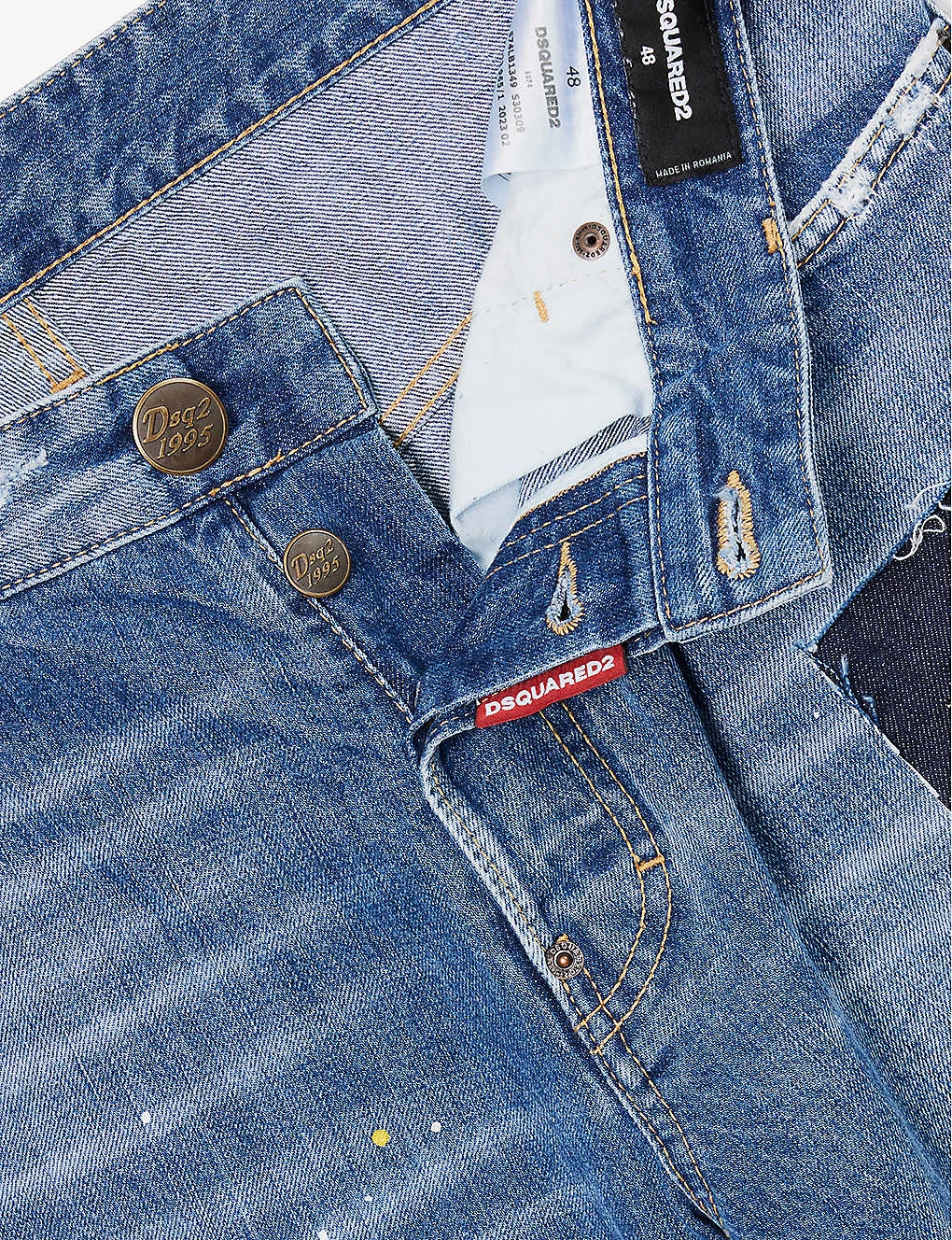 DSQUARED2 Roadie Distressed Wide-leg Jeans 7 DSQUARED2 Roadie Distressed Wide-leg Jeans - Image 7