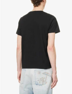 Caribbean Rhinestone-embellished Cotton-jersey T-shirt -Outlet Daily Tops Store R04146763 BLACKCARIBBEANBEACH ALT03