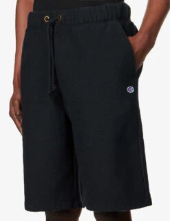 Champion Brand-appliqué Bermuda Stretch-cotton Shorts 9 Champion Brand-appliqué Bermuda Stretch-cotton Shorts -Outlet Daily Tops Store R04147790 BAY ALT04