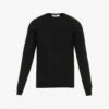 Ribbed-trim Crewneck Cashmere-knit Jumper