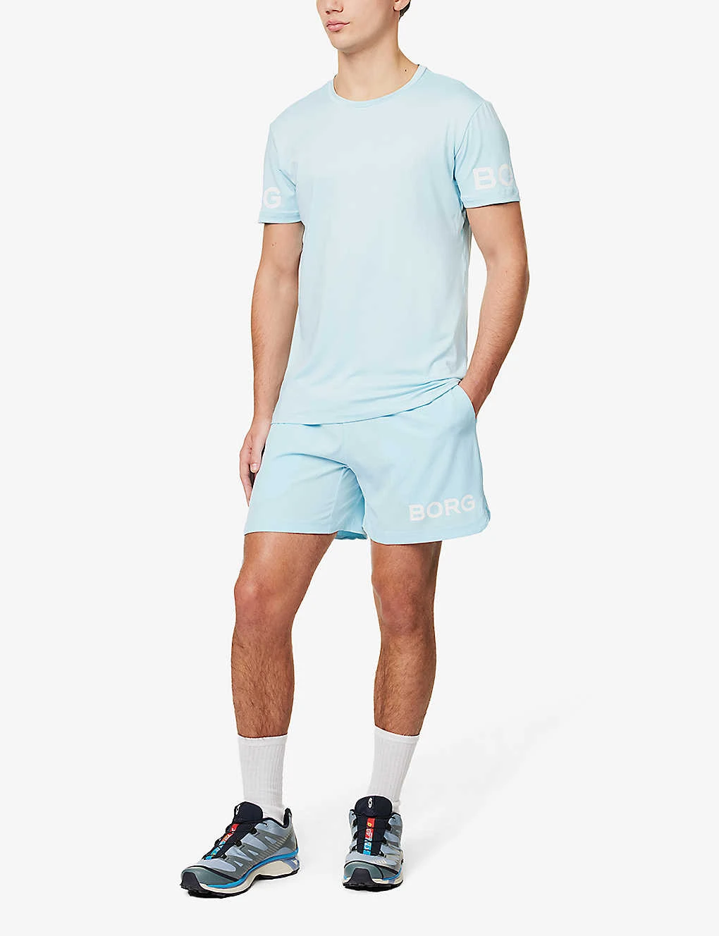 Bjorn Borg Borg Brand-print Stretch-recycled Polyester Shorts 2 Bjorn Borg Borg Brand-print Stretch-recycled Polyester Shorts - Image 2