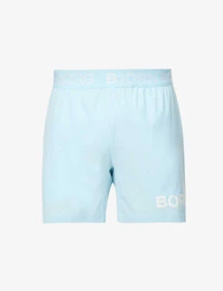 Bjorn Borg Borg Brand-print Stretch-recycled Polyester Shorts