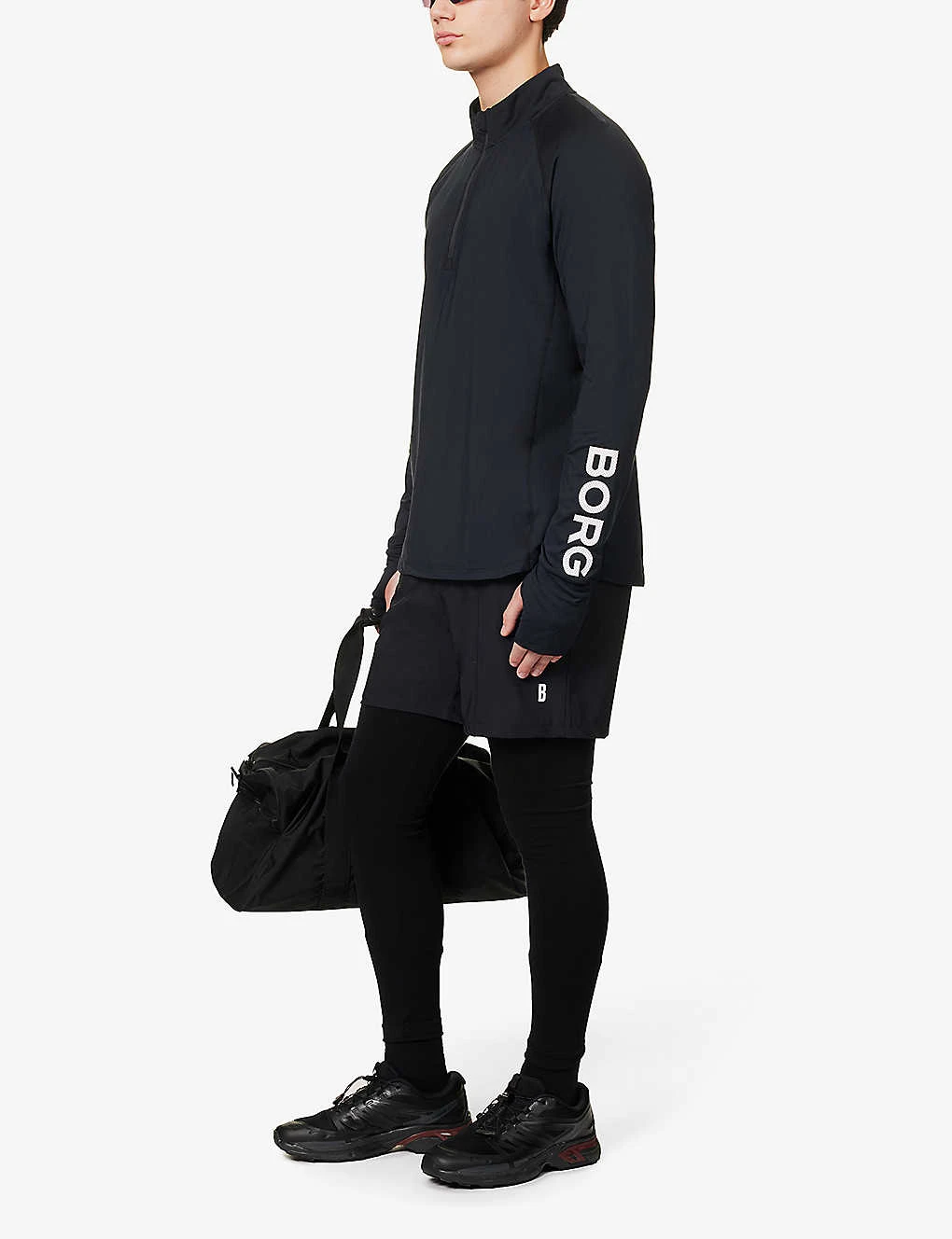 Bjorn Borg Logo-print Half-zip Fitted Recycled-polyester Jacket 2 Bjorn Borg Logo-print Half-zip Fitted Recycled-polyester Jacket - Image 2