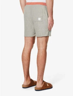 PAUL SMITH Colour-blocked Drawstring-waistband Towelling Shorts 8 PAUL SMITH Colour-blocked Drawstring-waistband Towelling Shorts -Outlet Daily Tops Store R04148054 EMERALDGREEN ALT03