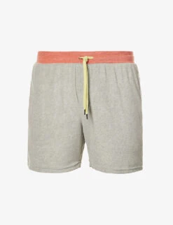 PAUL SMITH Colour-blocked Drawstring-waistband Towelling Shorts