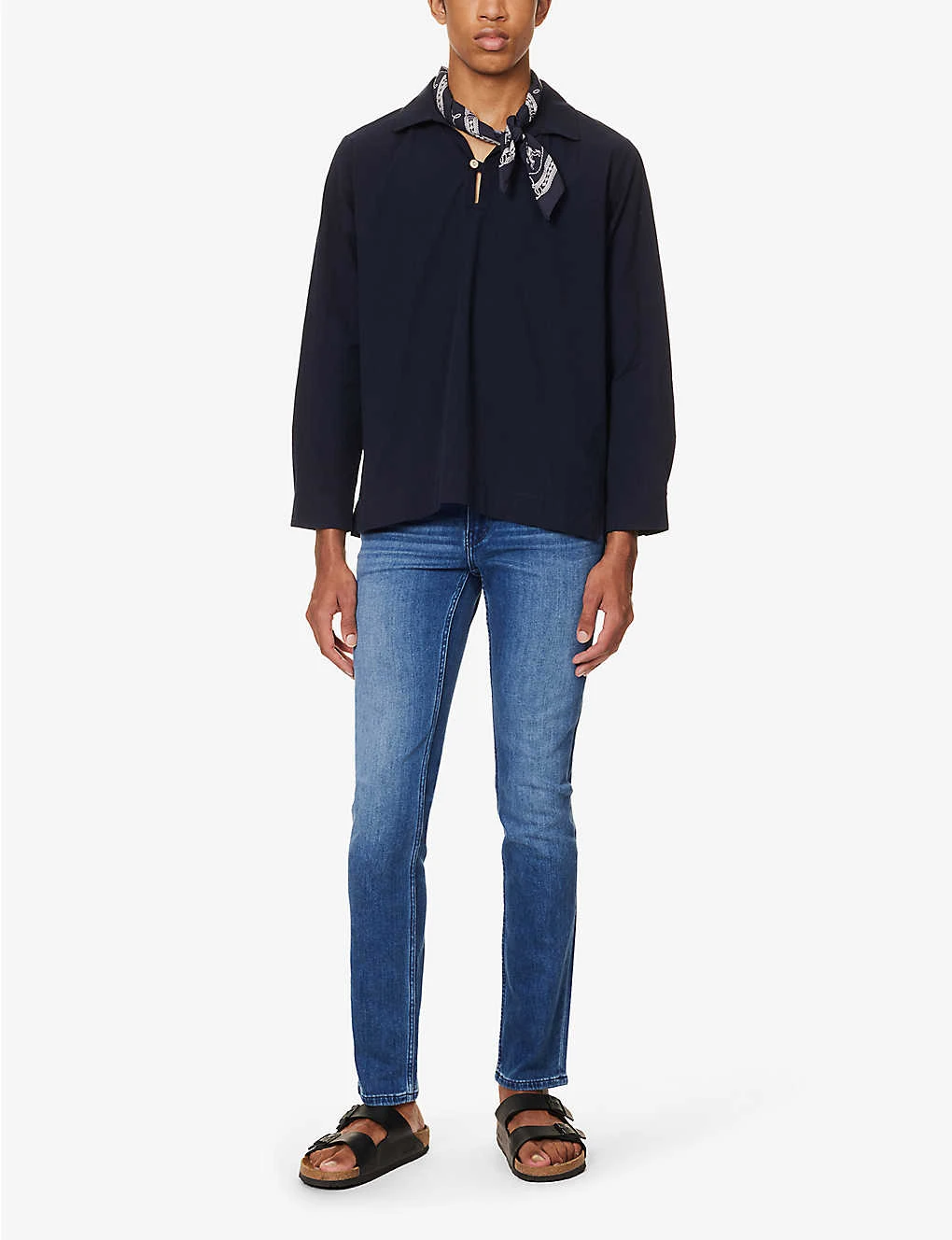 Paige Lennox Slim-leg Low-rise Stretch-cotton Blend Denim Jeans 2 Paige Lennox Slim-leg Low-rise Stretch-cotton Blend Denim Jeans - Image 2