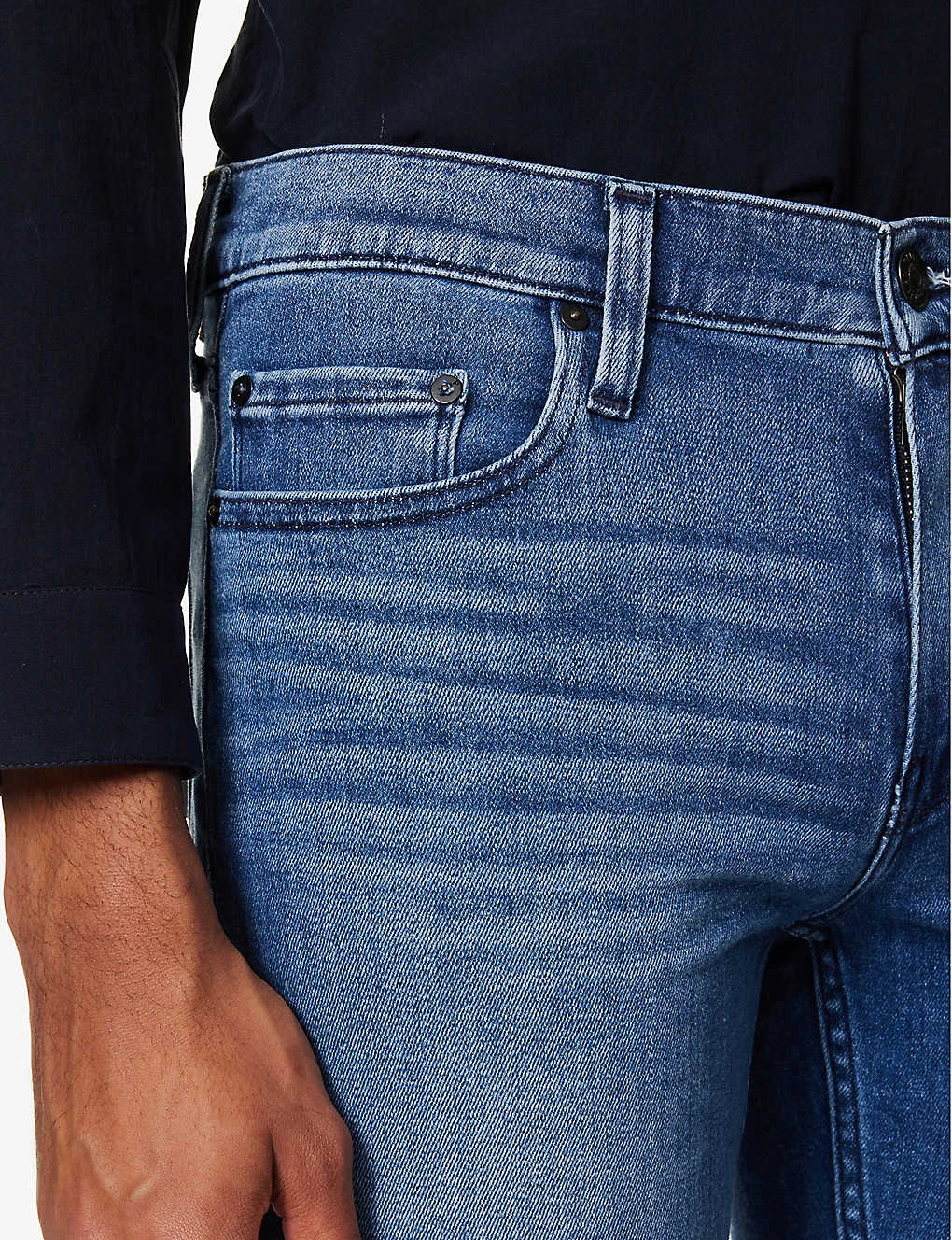 Paige Lennox Slim-leg Low-rise Stretch-cotton Blend Denim Jeans 5 Paige Lennox Slim-leg Low-rise Stretch-cotton Blend Denim Jeans - Image 5