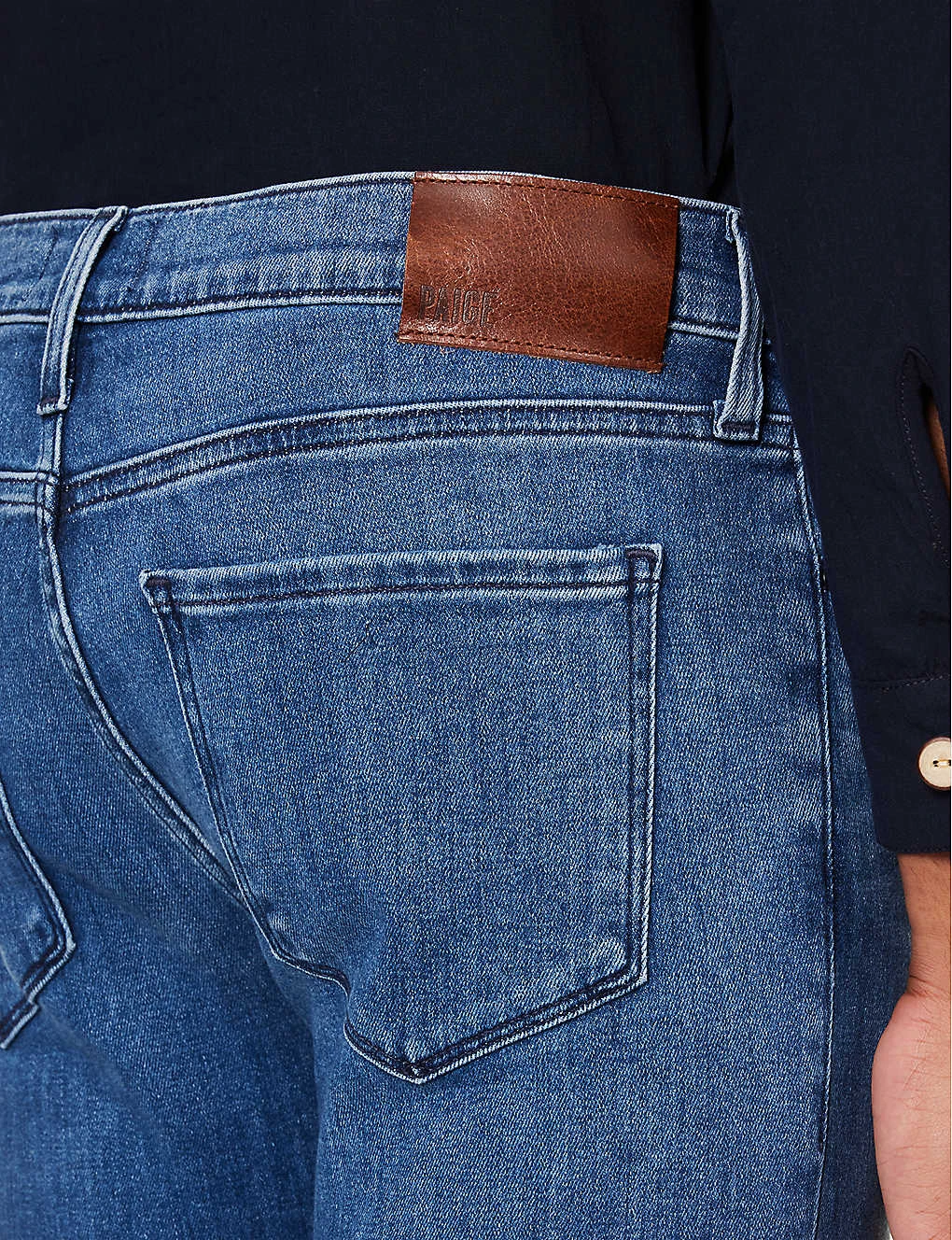 Paige Lennox Slim-leg Low-rise Stretch-cotton Blend Denim Jeans 6 Paige Lennox Slim-leg Low-rise Stretch-cotton Blend Denim Jeans - Image 6