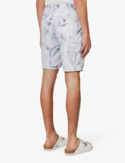 Paige Thompson Abstract-pattern Woven Shorts -Outlet Daily Tops Store R04148207 OCEANWAVEMULTI ALT03