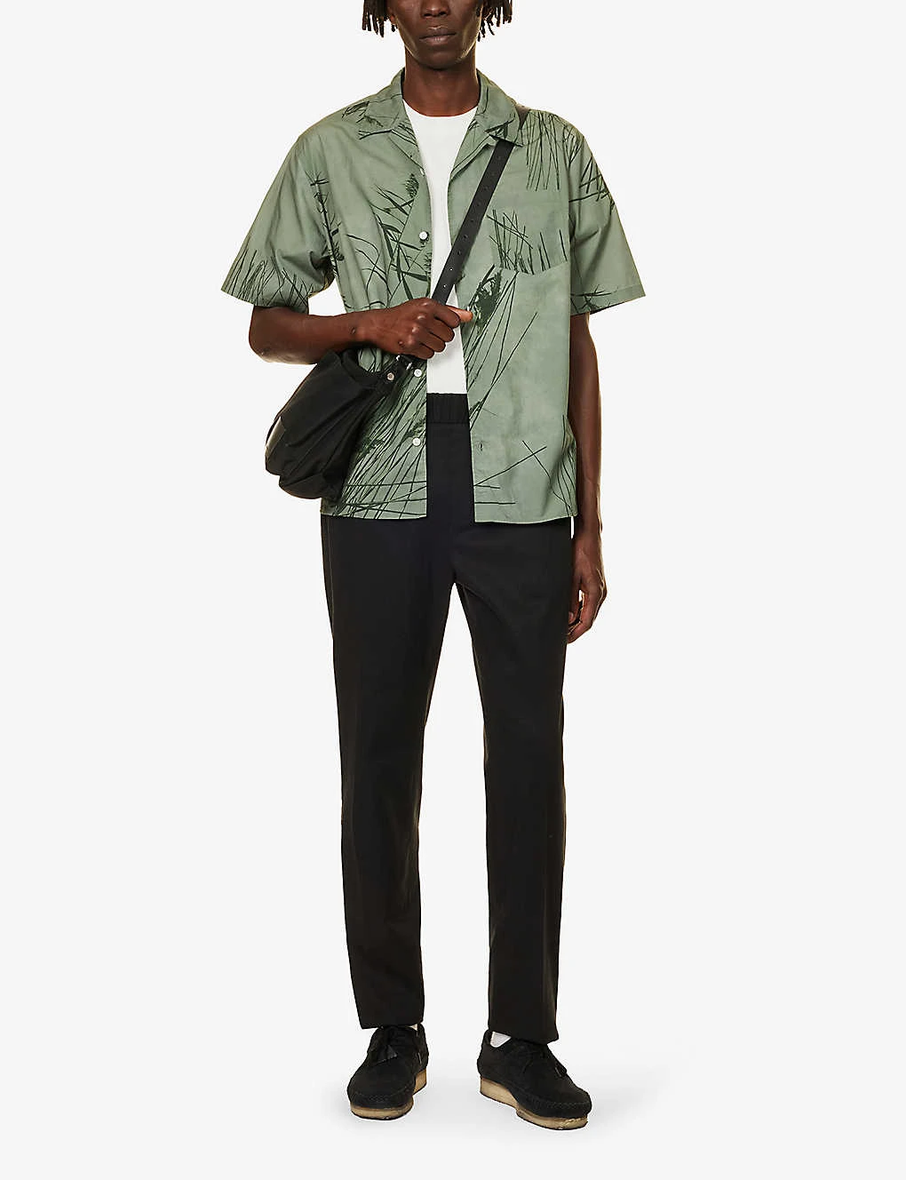 Paige Snider Elasticated-waistband Tapered-leg Regular-fit Stretch-woven Trousers 2 Paige Snider Elasticated-waistband Tapered-leg Regular-fit Stretch-woven Trousers - Image 2