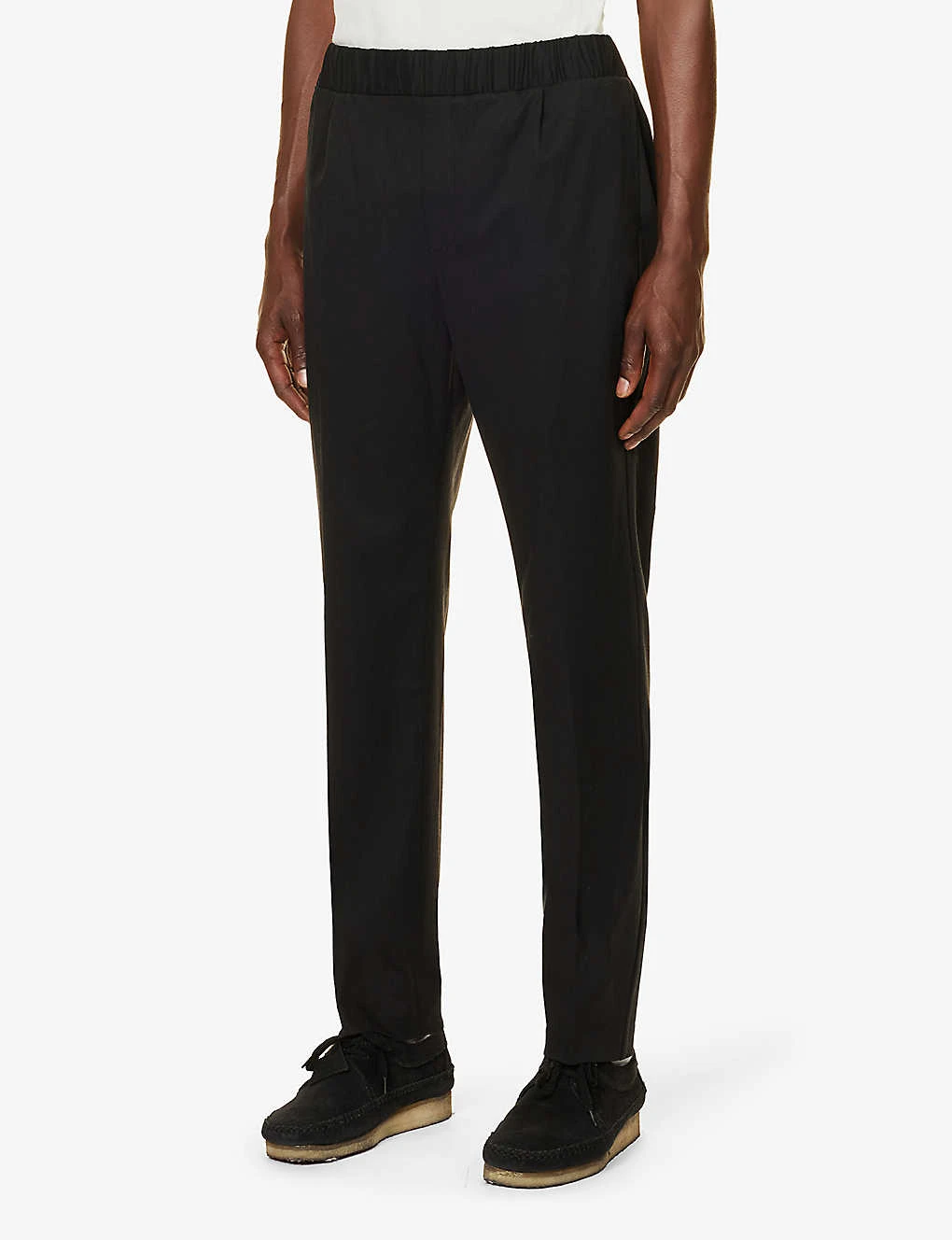 Paige Snider Elasticated-waistband Tapered-leg Regular-fit Stretch-woven Trousers 3 Paige Snider Elasticated-waistband Tapered-leg Regular-fit Stretch-woven Trousers - Image 3