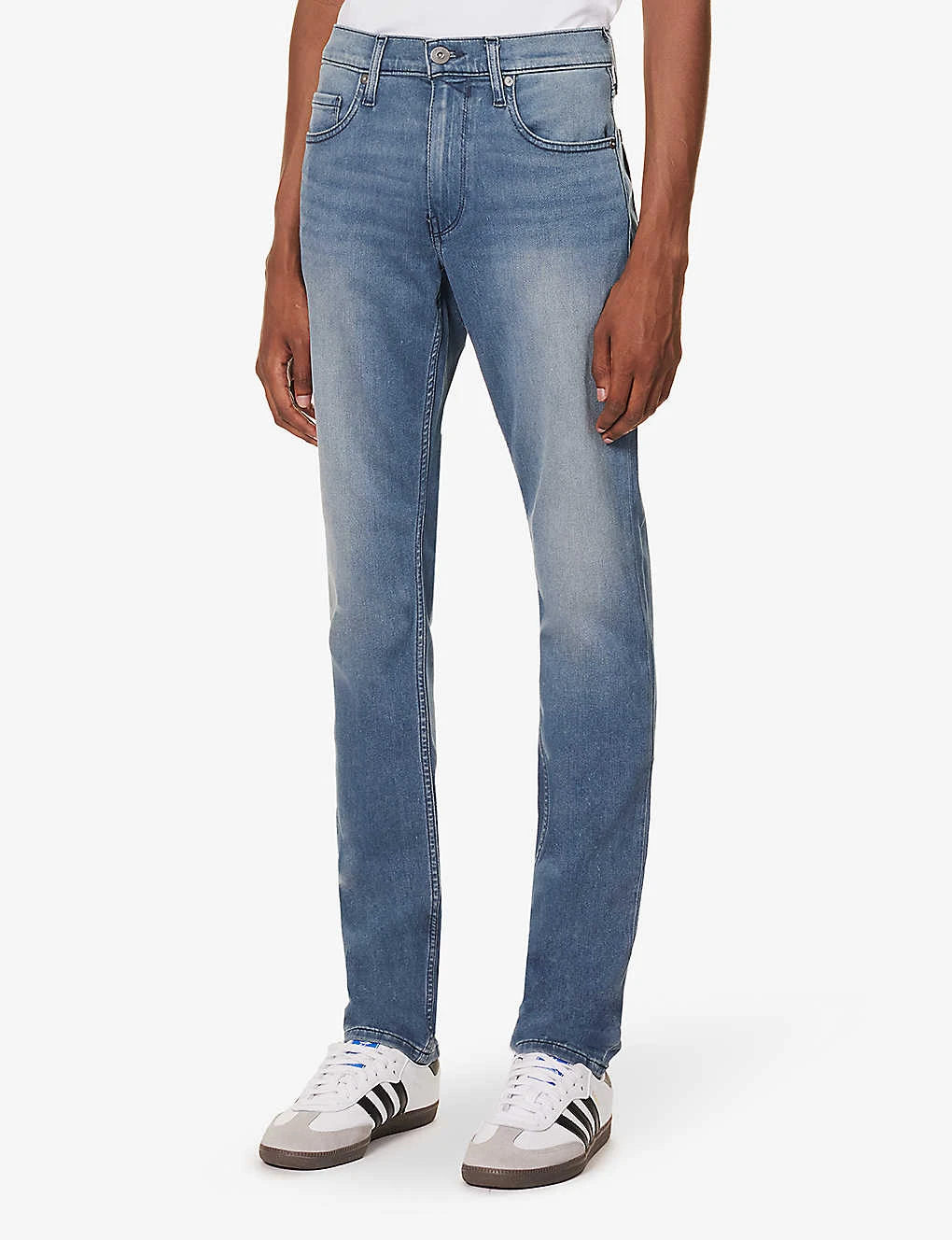 Paige Lennox Slim-fit Tapered Stretch-denim Jeans 3 Paige Lennox Slim-fit Tapered Stretch-denim Jeans - Image 3