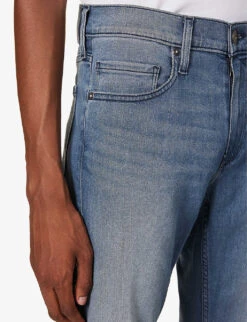 Paige Lennox Slim-fit Tapered Stretch-denim Jeans 12 Paige Lennox Slim-fit Tapered Stretch-denim Jeans -Outlet Daily Tops Store R04148229 MESSEMER ALT05