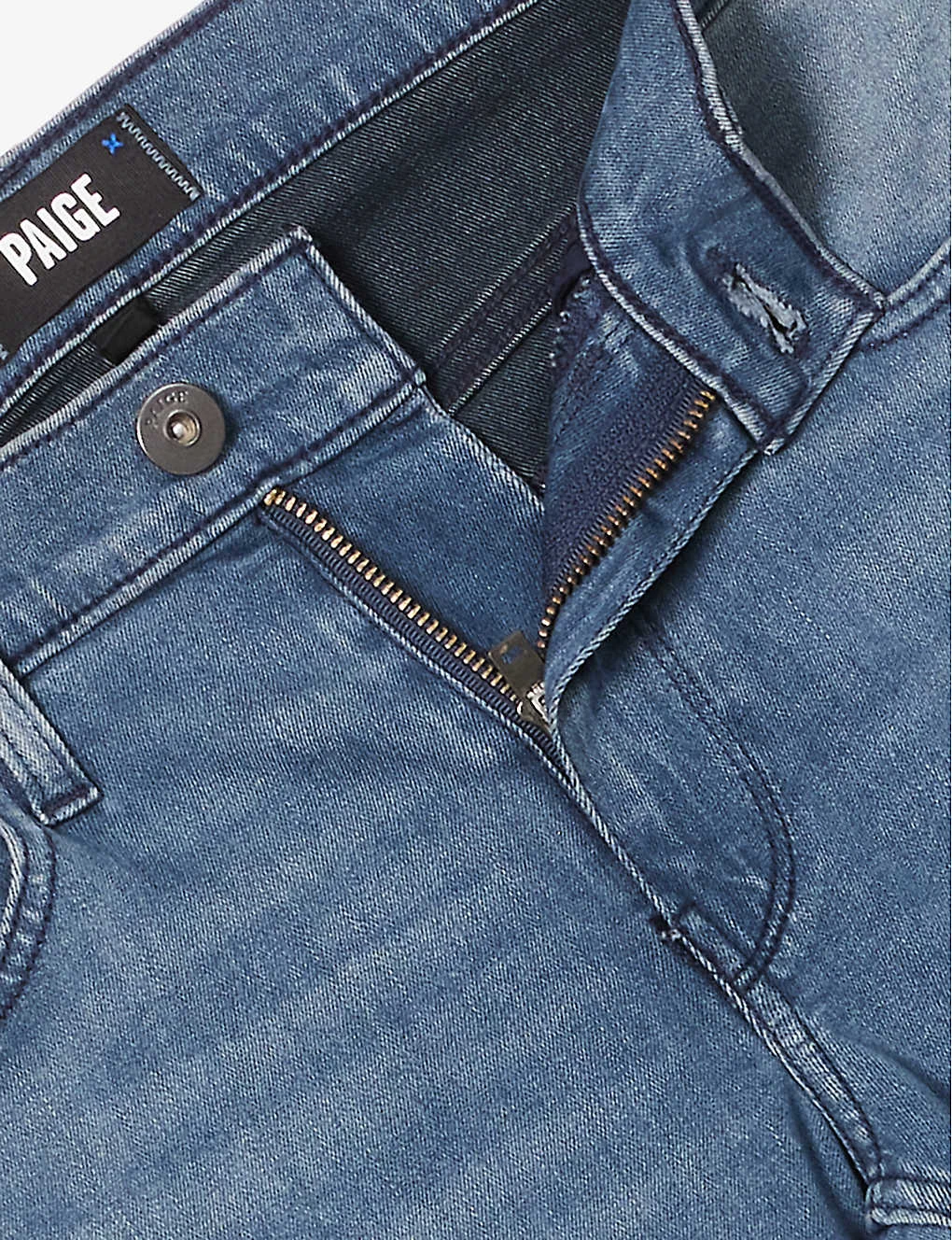 Paige Lennox Slim-fit Tapered Stretch-denim Jeans 7 Paige Lennox Slim-fit Tapered Stretch-denim Jeans - Image 7