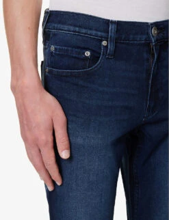 Paige Lennox Slim-fit Straight Stretch-denim Jeans -Outlet Daily Tops Store R04148230 BARMA ALT04