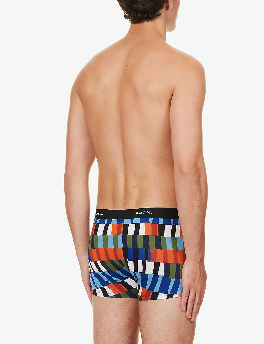 PAUL SMITH Checked Mid-rise Organic Stretch-cotton Trunks 3 PAUL SMITH Checked Mid-rise Organic Stretch-cotton Trunks - Image 3