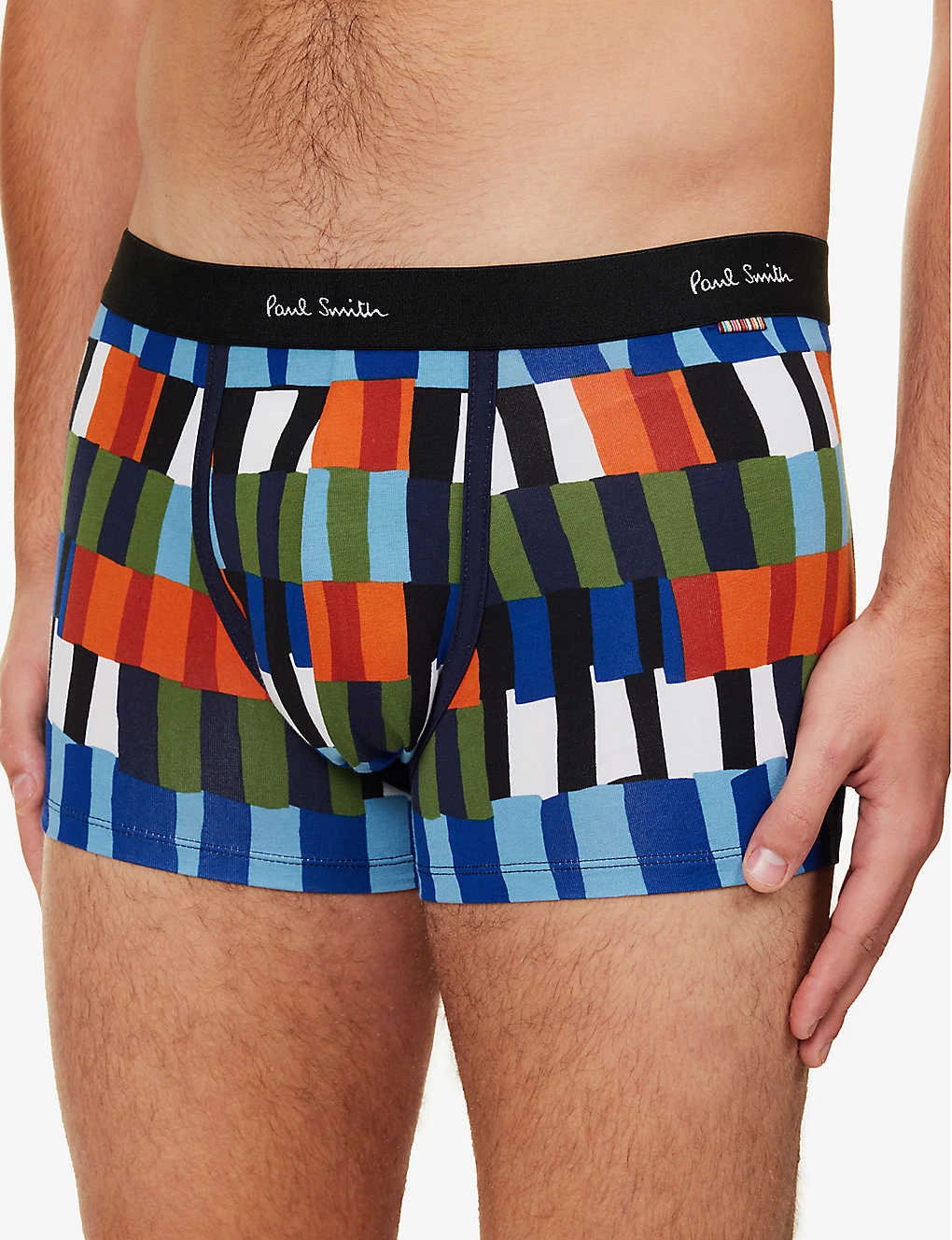 PAUL SMITH Checked Mid-rise Organic Stretch-cotton Trunks 4 PAUL SMITH Checked Mid-rise Organic Stretch-cotton Trunks - Image 4