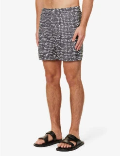 PAUL SMITH Checked Recycled-polyester-blend Swim Shorts 6 PAUL SMITH Checked Recycled-polyester-blend Swim Shorts -Outlet Daily Tops Store R04148453 BLACKS ALT02