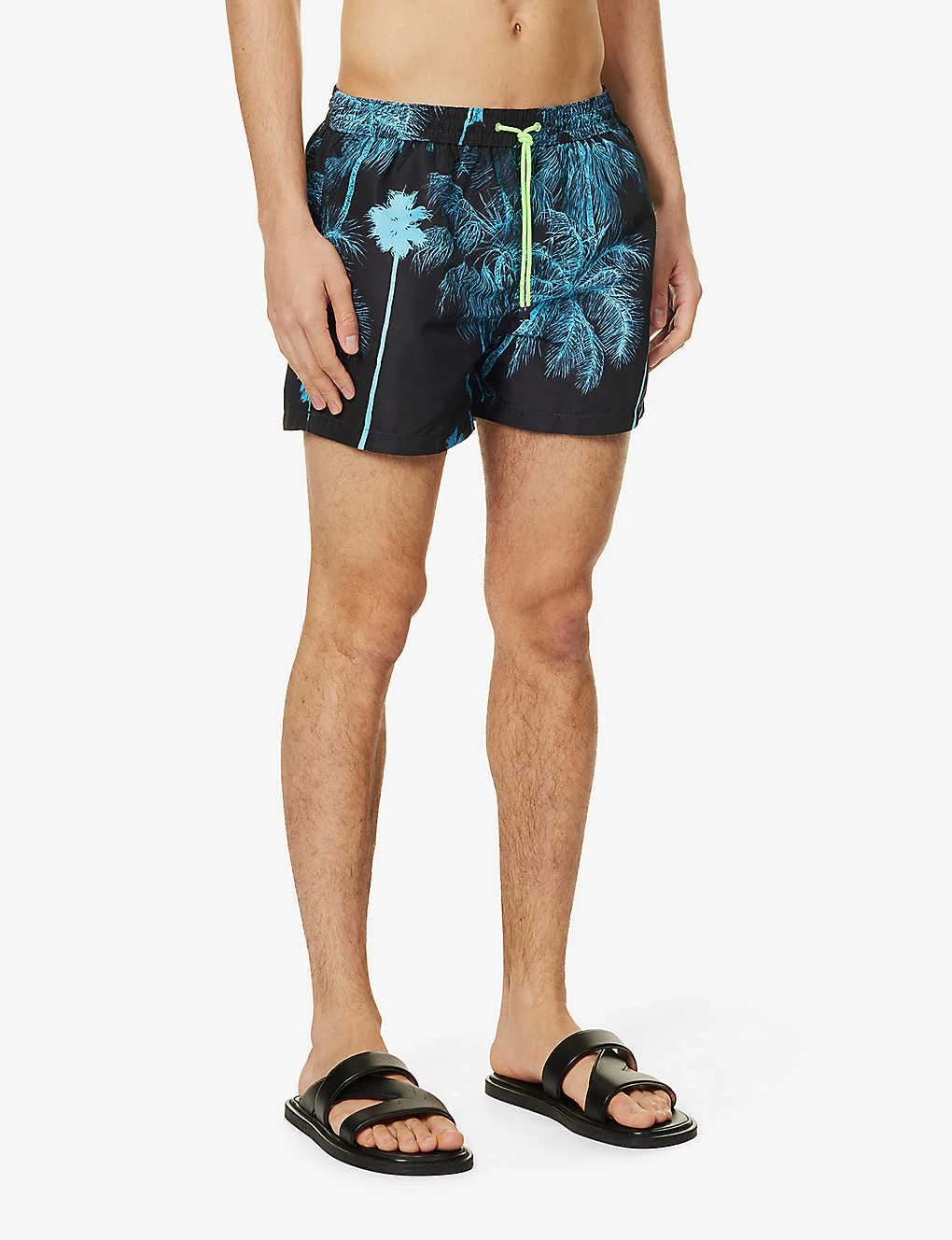 PAUL SMITH Palm Graphic-print Mid-rise Recycled-polyester-blend Swim Shorts 3 PAUL SMITH Palm Graphic-print Mid-rise Recycled-polyester-blend Swim Shorts - Image 3
