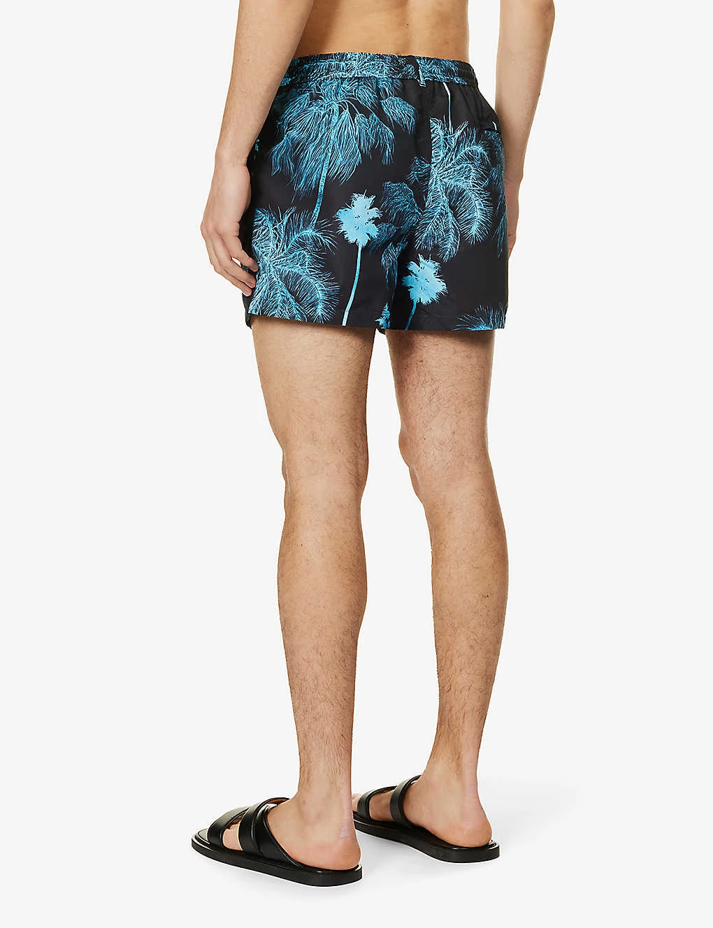 PAUL SMITH Palm Graphic-print Mid-rise Recycled-polyester-blend Swim Shorts 4 PAUL SMITH Palm Graphic-print Mid-rise Recycled-polyester-blend Swim Shorts - Image 4