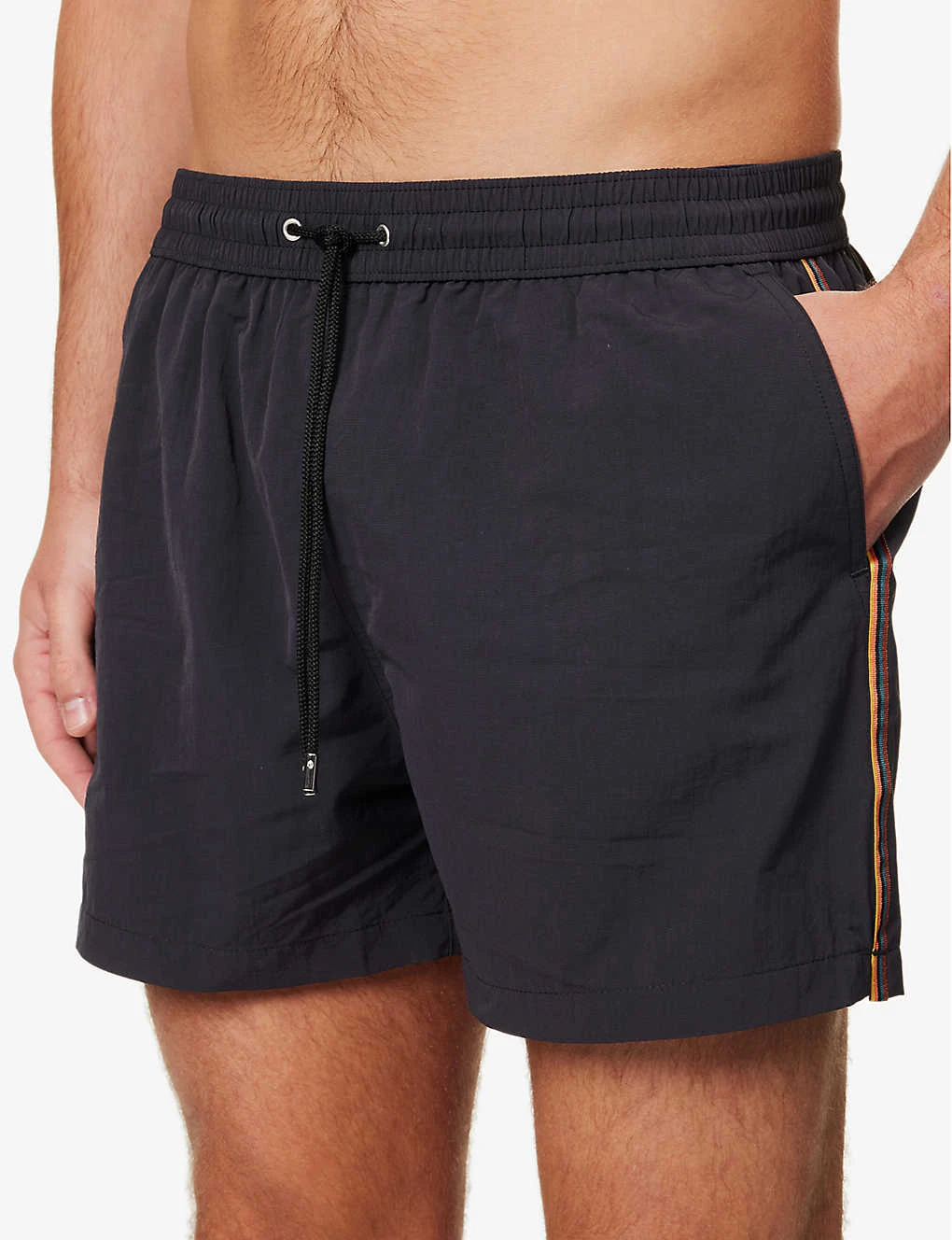 PAUL SMITH Striped-side Drawstring-waistband Recycled-polyamide Swim Shorts 5 PAUL SMITH Striped-side Drawstring-waistband Recycled-polyamide Swim Shorts - Image 5