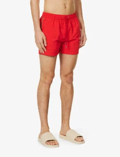 PAUL SMITH Artist Stripe Grosgrain-trim Recycled-polyamide Swim Shorts -Outlet Daily Tops Store R04148458 REDS ALT02
