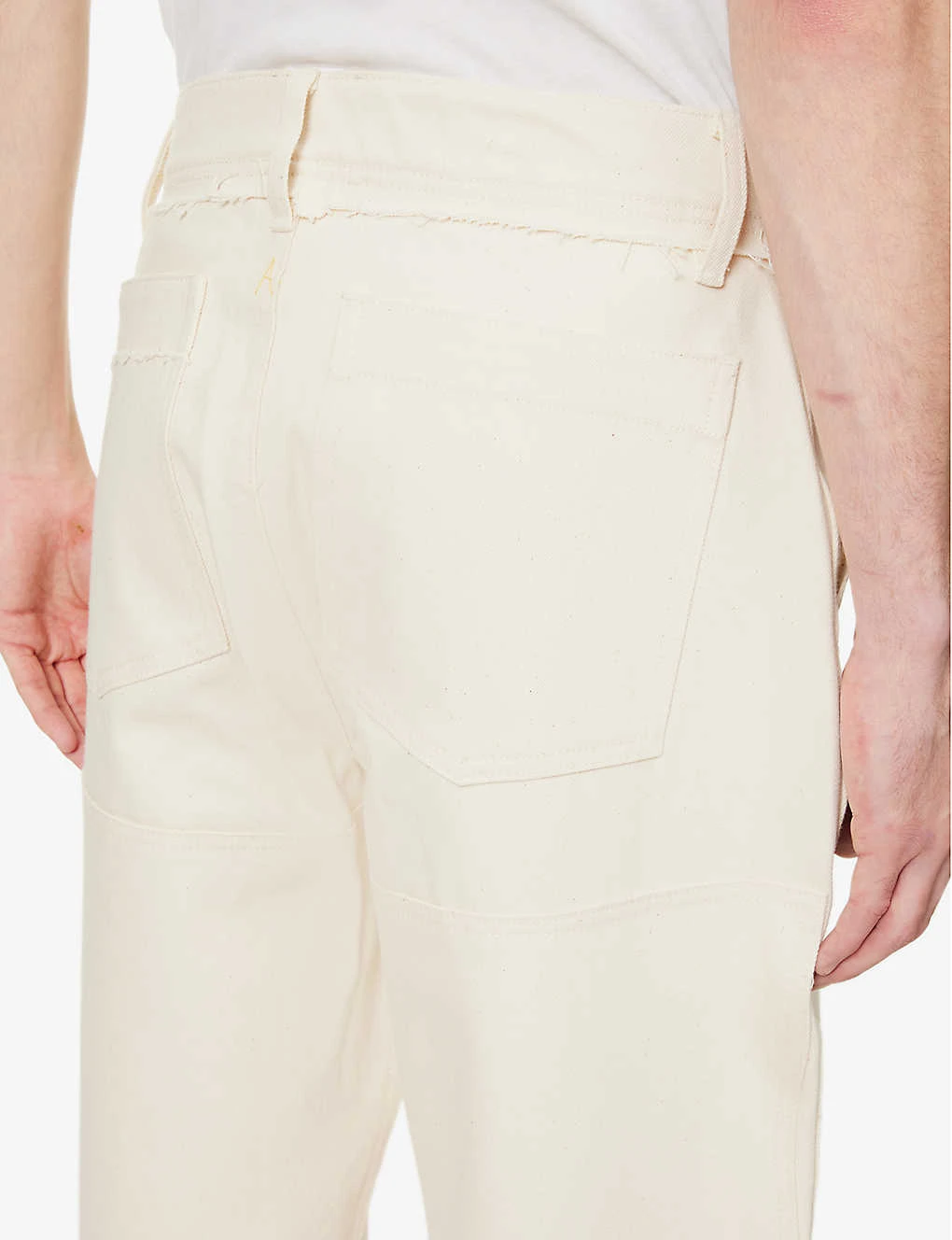 Double-knee Brand-embroidered Relaxed-fit Wide-leg Cotton-twill Trousers 5 Double-knee Brand-embroidered Relaxed-fit Wide-leg Cotton-twill Trousers - Image 5