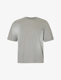 Faded-wash Boxy-fit Organic Cotton-jersey T-shirt