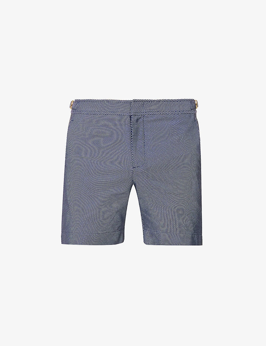 ORLEBAR BROWN Bulldog Geometric-print Regular-fit Woven Swim Shorts 1 ORLEBAR BROWN Bulldog Geometric-print Regular-fit Woven Swim Shorts