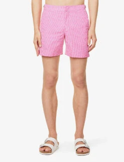 ORLEBAR BROWN Bulldog Geo-print Swim Shorts -Outlet Daily Tops Store R04150107 WHAMWHITE ALT02