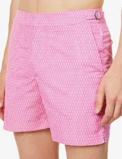 ORLEBAR BROWN Bulldog Geo-print Swim Shorts -Outlet Daily Tops Store R04150107 WHAMWHITE ALT04