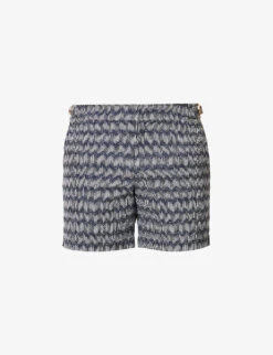 ORLEBAR BROWN Bulldog Waist-adjuster Patterned Swim Shorts