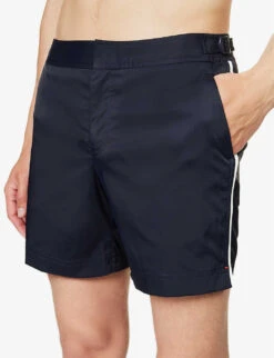 ORLEBAR BROWN Bulldog Contrast-piping Regular-fit Stretch-woven Swim Shorts 9 ORLEBAR BROWN Bulldog Contrast-piping Regular-fit Stretch-woven Swim Shorts -Outlet Daily Tops Store R04150110 NIGHTIRIS ALT04