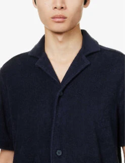 ORLEBAR BROWN Howell Regular-fit Cotton-towelling Shirt 9 ORLEBAR BROWN Howell Regular-fit Cotton-towelling Shirt -Outlet Daily Tops Store R04150122 NIGHTIRIS ALT04