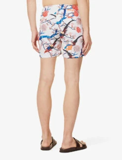 ORLEBAR BROWN Bulldog Floral-print Swim Shorts -Outlet Daily Tops Store R04150135 WHITESAND ALT03