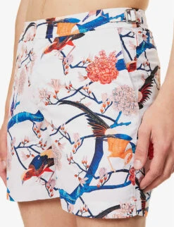 ORLEBAR BROWN Bulldog Floral-print Swim Shorts -Outlet Daily Tops Store R04150135 WHITESAND ALT04
