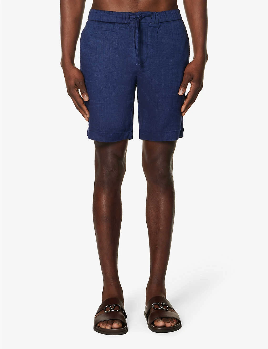 Felipe Elasticated-waist Linen And Cotton-blend Shorts 3 Felipe Elasticated-waist Linen And Cotton-blend Shorts - Image 3