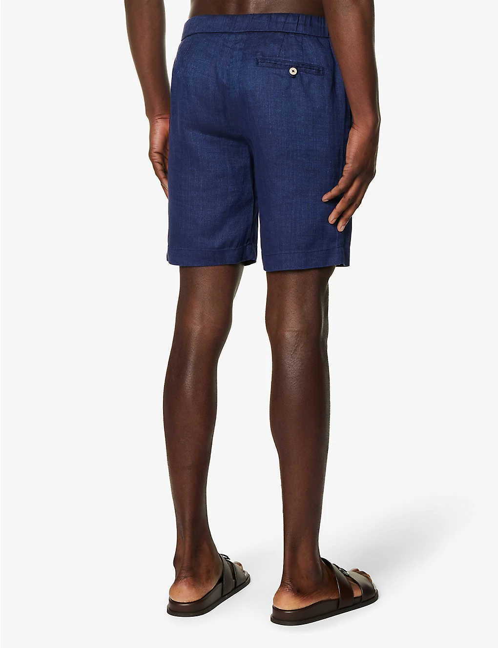 Felipe Elasticated-waist Linen And Cotton-blend Shorts 4 Felipe Elasticated-waist Linen And Cotton-blend Shorts - Image 4